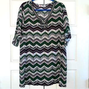 Chevron Patterned Dress/Blouse